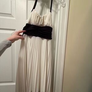 Elegant Black and White Women's Dress